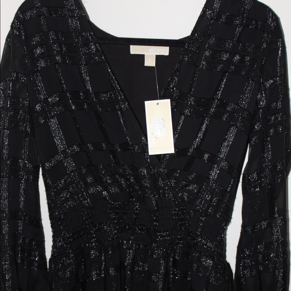 Micheal Kors Black Dress with Iridescent Glitter!